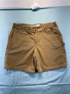 Carhartt Women's Canvas Work Short Sz 16 Loose Fit